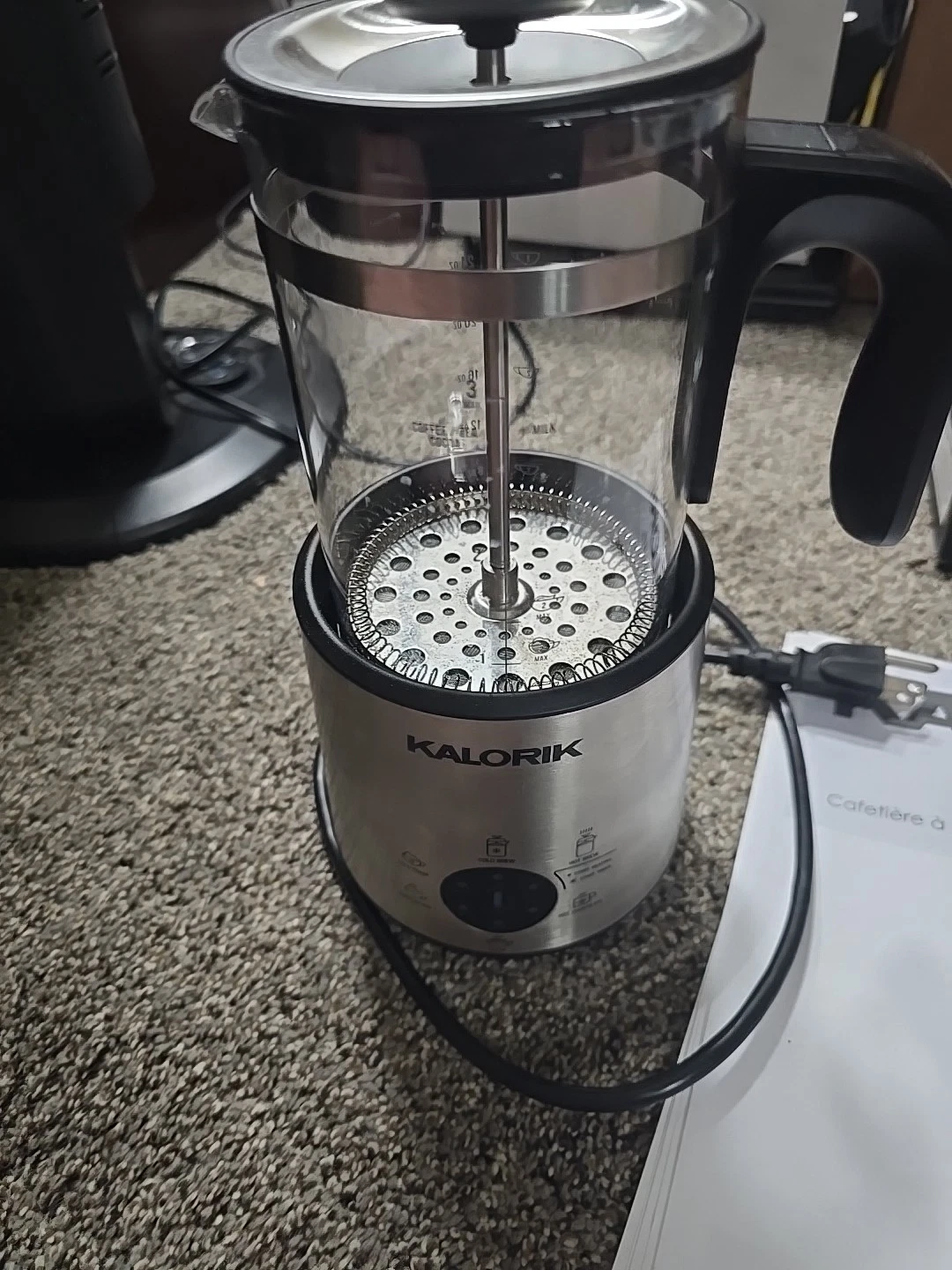 Kalorik Bartista Electric French Press and Drink Maker (DRM 45395 SS)