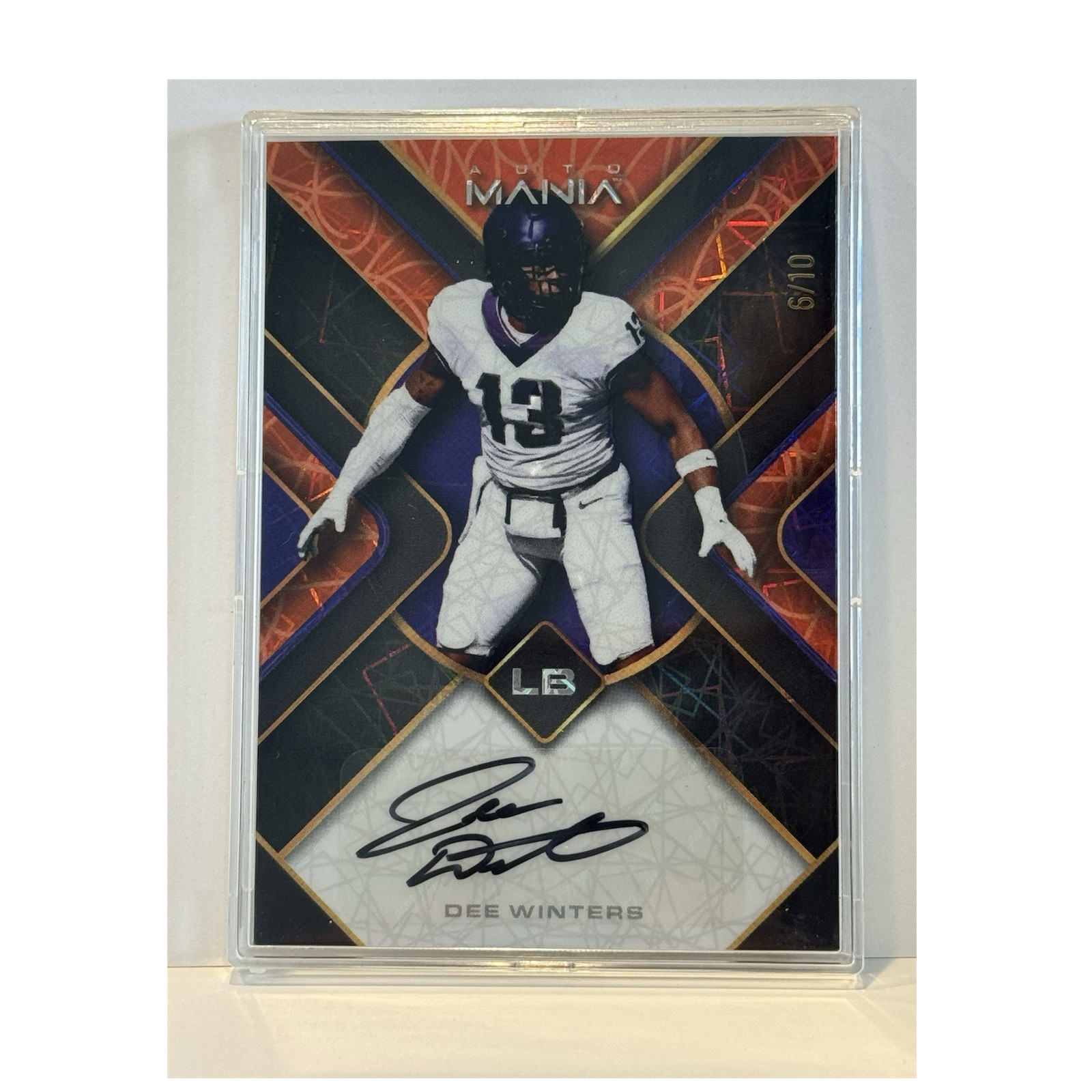 Wild Card 2023 Auto Mania Dee Winters Autograph Serial #AMTH-A 6/10 Football