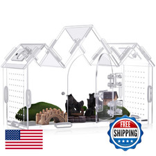 Weysat Jumping Spider Enclosure 9.5" x 3.9" x 6.7" Acrylic Tarantula Enclosure C