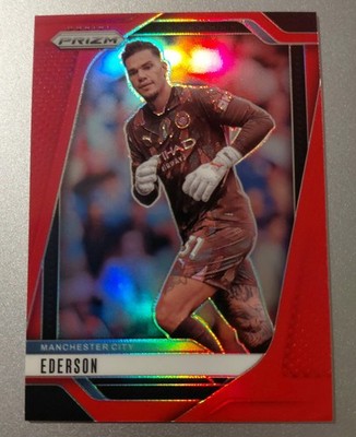 2024/25 Panini Prizm Premier League Ederson #/199 Red Manchester City 