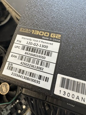EVGA SuperNOVA 1300 G2 1300W 80+ Gold Fully Modular Power Supply PSU w/Cables