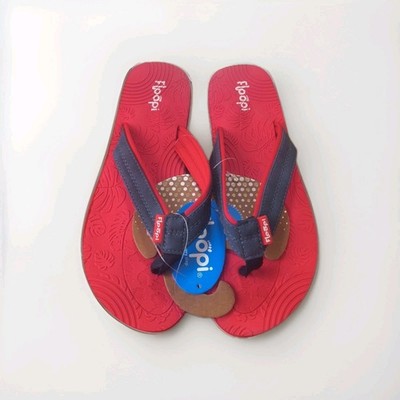 Women's Floopi Calli  Floral Textured Flip Flop Sandal Weman's Size 10
