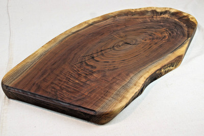 Black Walnut Live Edge Reversible Charcuterie Board 26.5 L x 15 W x 1.7''T #3248