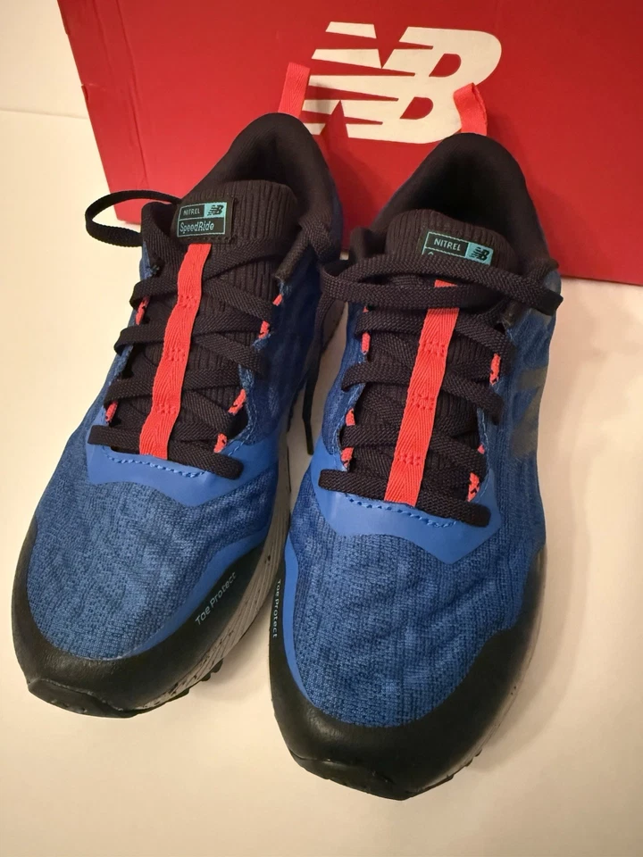 New Balance Blue Nitrel Trail Running Shoes - Image 2 of 4