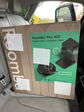New iRobot Roomba Plus 405 (G185) Combo Robot Vacuum & Mop +AutoWash Dock -Black
