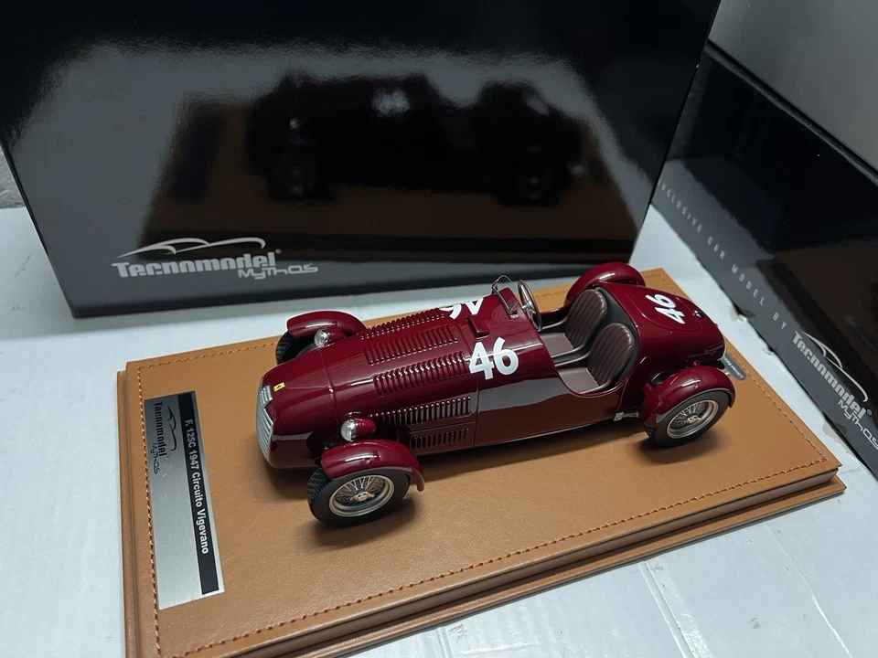 Ferrari 125C 1947 Circuito di Vigevano #46 Franco Cortese Tecnomodel 1/18 - Immagine 2 di 4