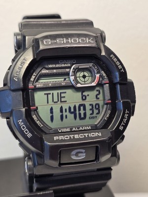 Casio G-Shock GD-350 3403 Vibration Alarm Chronograph Black Men Sport Watch 