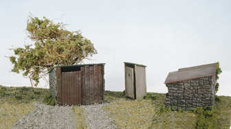 Wills SS19 Grotty Huts & Privy Plastic Kit Plastic Kit OO Gauge