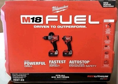 Milwaukee M18 FUEL 18V 2-Tool Combo Kit - Red (3697-22) NEW!!!