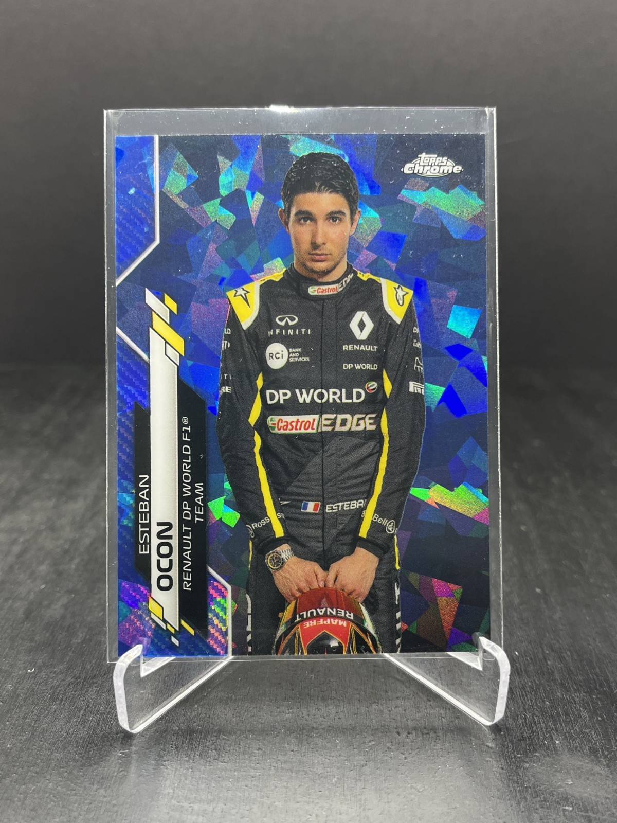 2020 Topps Chrome Sapphire Formula 1 F1 Esteban Ocon Portrait #10