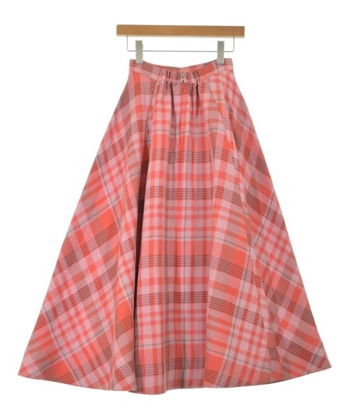 AMERI Long/Maxi Length Skirts RedxPink(Check Patt… - image 2