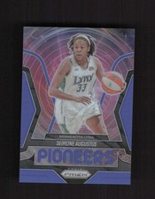 2025 Panini Prizm WNBA #9 Seimone Augustus Pioneers Prizms Blue #/49