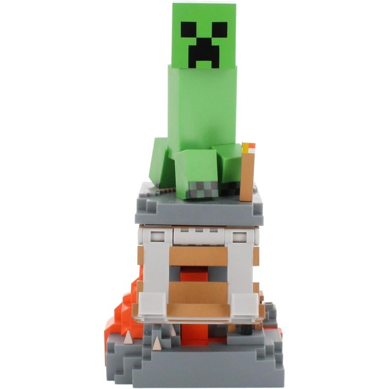 Statue Minecraft Creeper Cable Guys pour ranger manette et smartphone