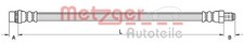 Original METZGER Bremsschlauch 4110924 für Peugeot