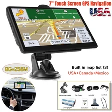 7" Touch Screen GPS Navigation For Car/Truck Maps w/ Spoken Direction 8G+256M US