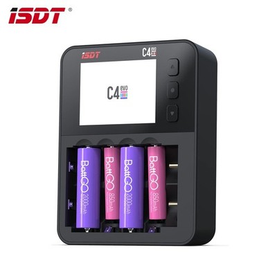 ISDT C4 EVO is suitable for AA AAA 18650 21700 battery charger capacity tester