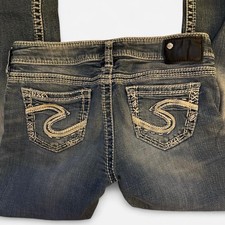 Silver Jeans Co. Womens Blue Denim Jeans Medi...
