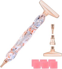 Diamond Painting Pen with Screw Thread Tips,1PCS Diamond Art Pen and 3 PCS Rose