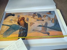 Thomas Blackshear II Swan Song FINE Art PRINT RARE artist Proof 31/50 1994 CHIEF