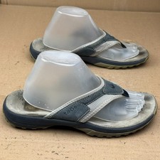 Taos Women's 10 / EU 40 Blue Gray Canyon Thong Sandals Flip Flops Damage