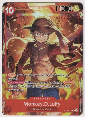 Monkey D Luffy ST10-006 Promo NM One Piece TCG Englisch