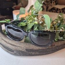 Brighton Interlok Harmony Crush Sunglasses Blue EUC 