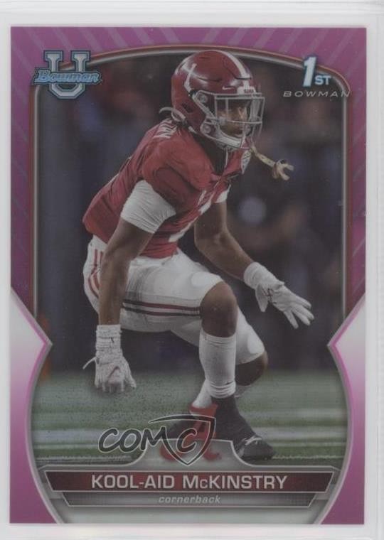 2022 Bowman U Chrome Pink Refractor Kool-Aid McKinstry #14 g0d