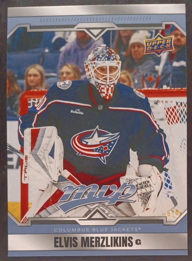 2024 - 2025 Upper Deck MVP Elvis Merzlikins Blue Jackets #37