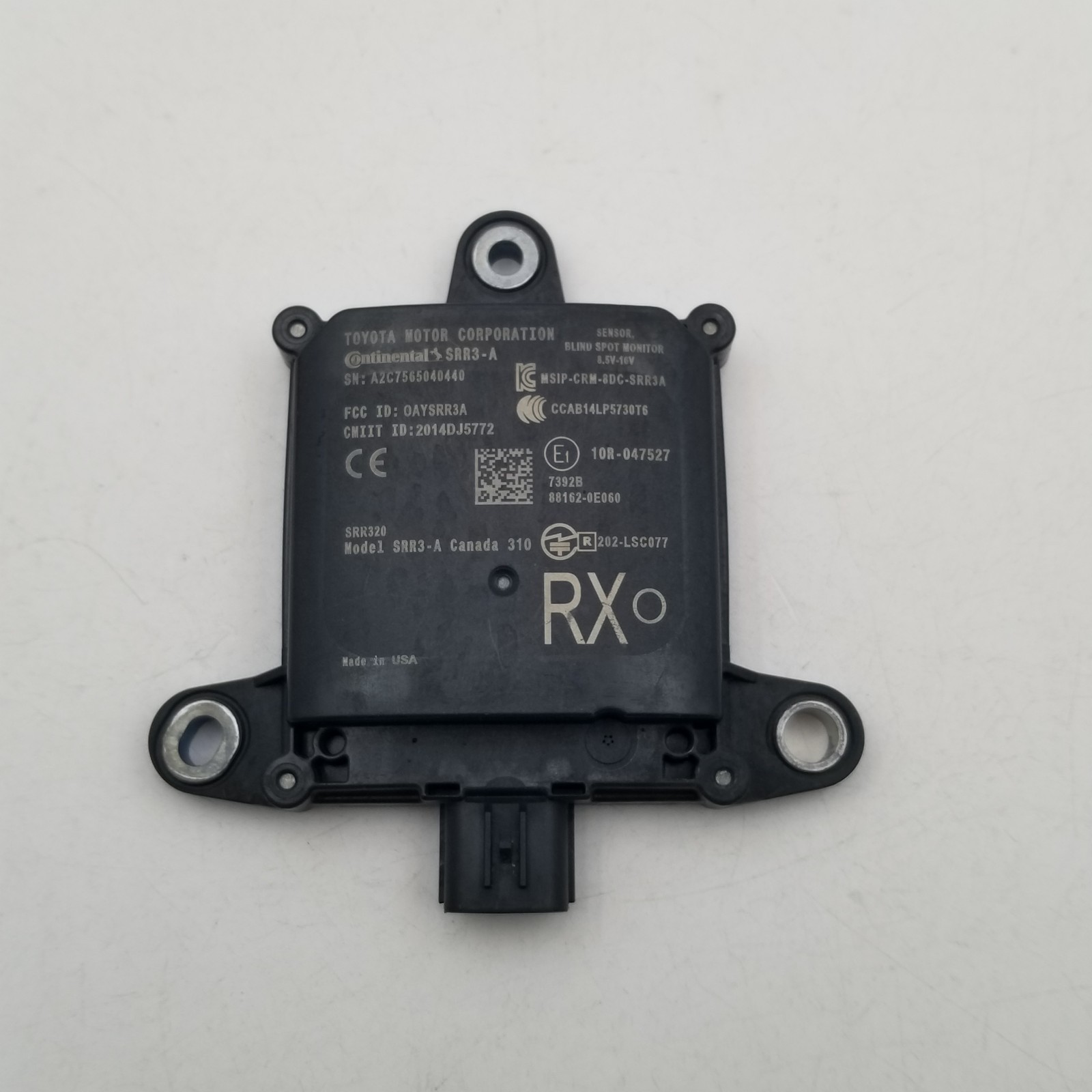 2016 - 2019 LEXUS RX350 REAR LEFT RIGHT BLIND SPOT RADAR SENSOR 881620E060