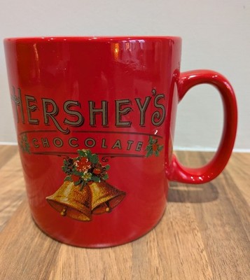 Hershey's Chocolate Festliche Weihnachtstasse Red Bell Design Groß Retro 12,5cm NEU