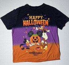 Walt Disney World Halloween T Shirt Mens Large Multicolor Front Graphic 2021