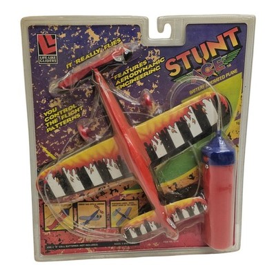 Life-Like Gliders Stunt Ace Battery Operated Plane Item No 6714 Vintage NIP