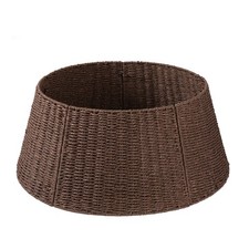 Christmas Tree Collar, Wicker Holiday Tree Skirt Stand Base Cover,Paper Rop...