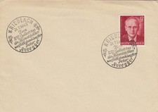 Blanko Sonderstempelbeleg 1943: Krieglach: 100.Geb. Heimatdichter Peter Rosegger