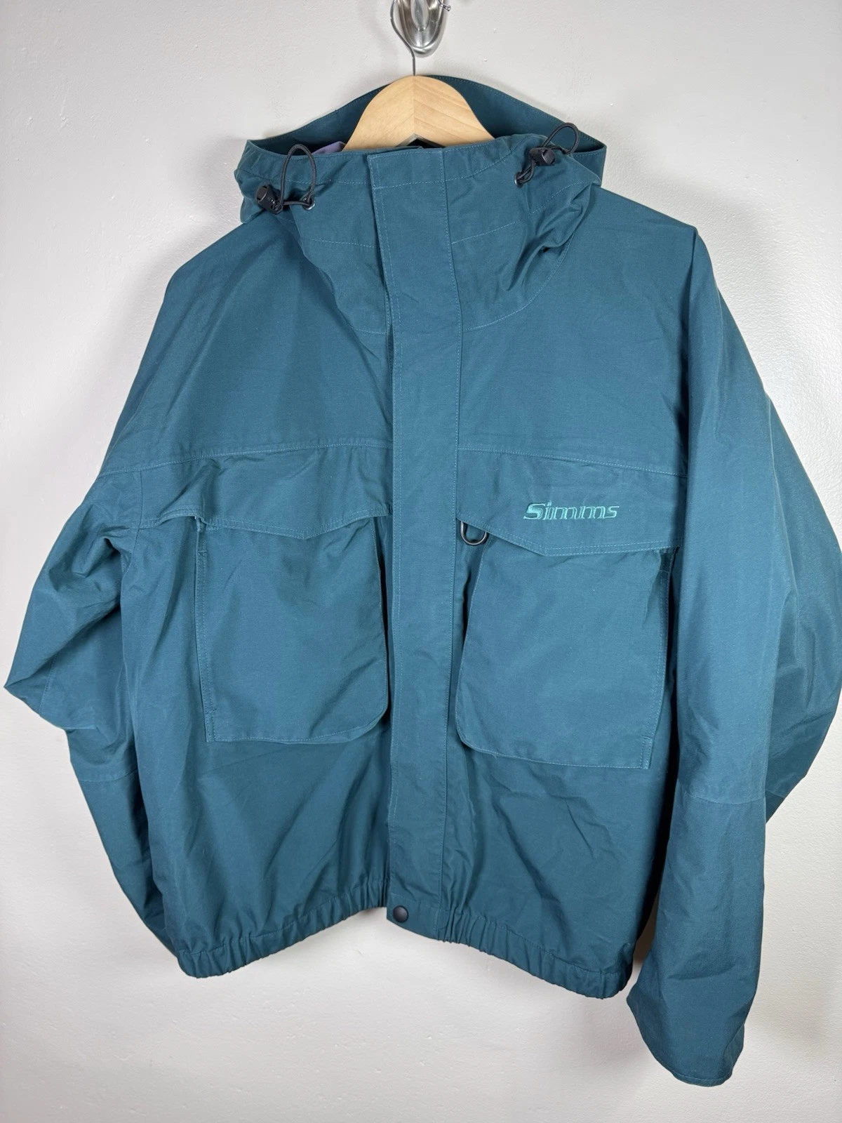 Vintage Simms Fishing Dry Coat Wading Jacket Mens M Teal Fly Fishing Gore Tex
Opens in a new window