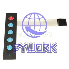 1x5 Matrix Array 5 Keys Membrane Switch Control Keypad Keyboard For Arduino M8