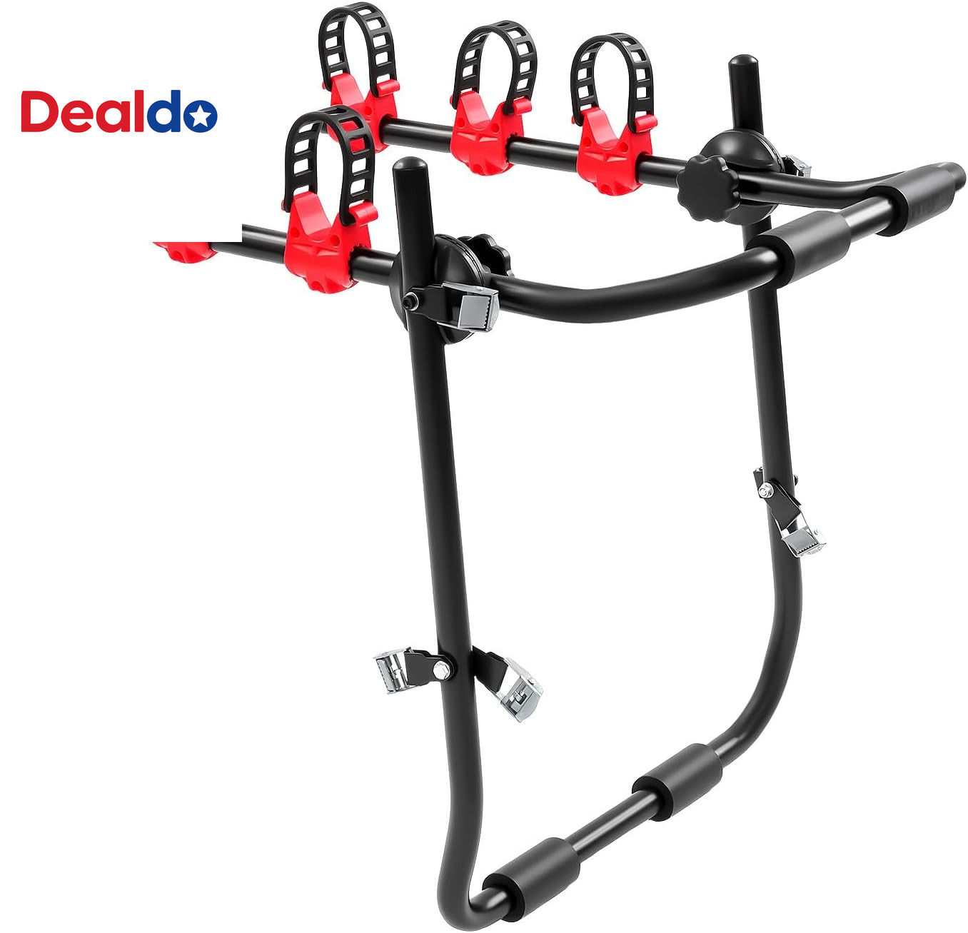 Bike Rack for SUV & Car - Trunk Mount, 44Lb Capacity, Foldable Steel, Holds 3 Bi