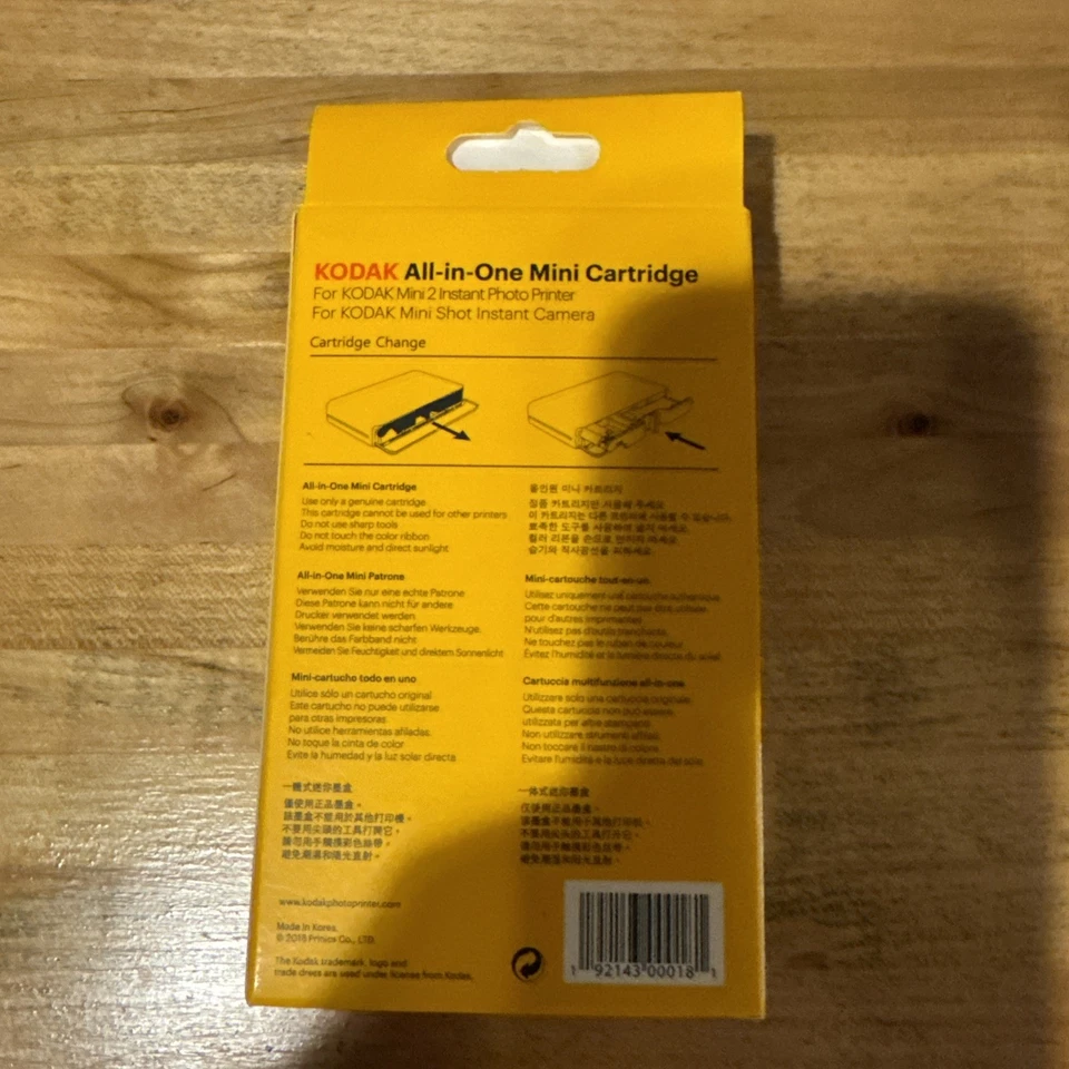 KODAK All-in-One Mini 2 Photo Printer Cartridge 20 Sheets 54x86mm Paper KOD-MC20 - Image 2 of 2