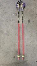 LEKI SLALOM ski Race poles 115cm with Leki Pole Guard