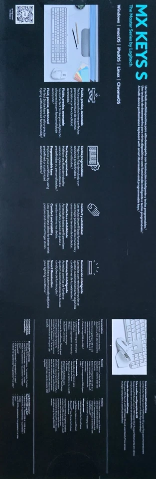 Logitech MX Keys S Wireless Illuminated Keyboard - Pale Gray - image 2 of 4