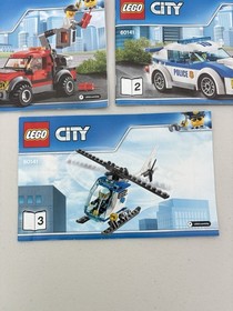 LEGO City Police Station 60141 Instruction Manuals Books 1 2 3 ONLY