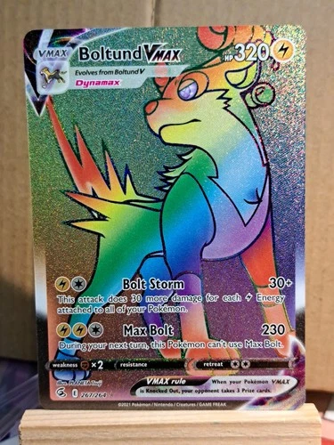 Boltund VMAX (Secret) 267/264 Swsh08: Fusion Strike Holo (Rainbow)