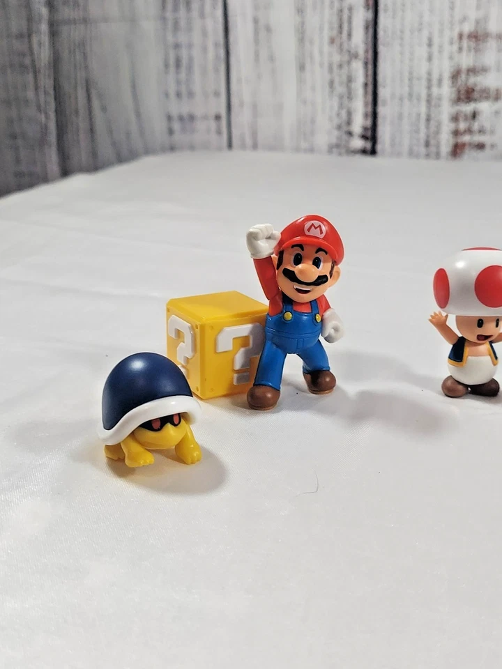 2007 Super Mario Bros. Mini Figure 2.5” Inch Figure Nintendo© Loose 5 Lot - Image 2 of 4
