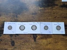 Lot of 5 Barber Dimes - 90% Silver - 1899, 1903, 1907, 1907-O, 1911
