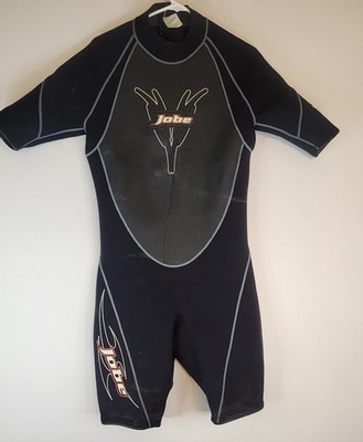 Vintage Jobe Shorty Wetsuit XL Black Neoprene Men's Waterski Jet Ski PWC 40''