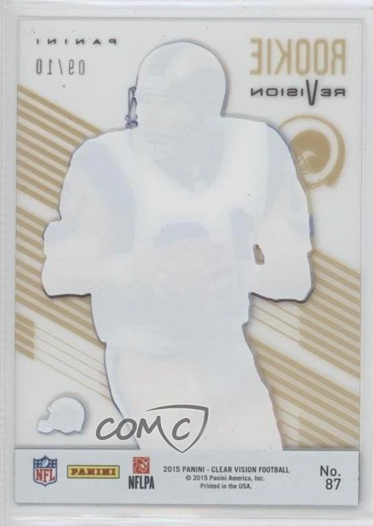 2015 Panini Clear Vision Gold /10 Kurt Warner #87 HOF - Image 2 of 2