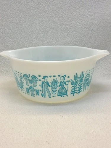 Pyrex Amish Butterprint Turquoise 474-B 1.5 Quart Kitchen Batter Bowl (no lid)