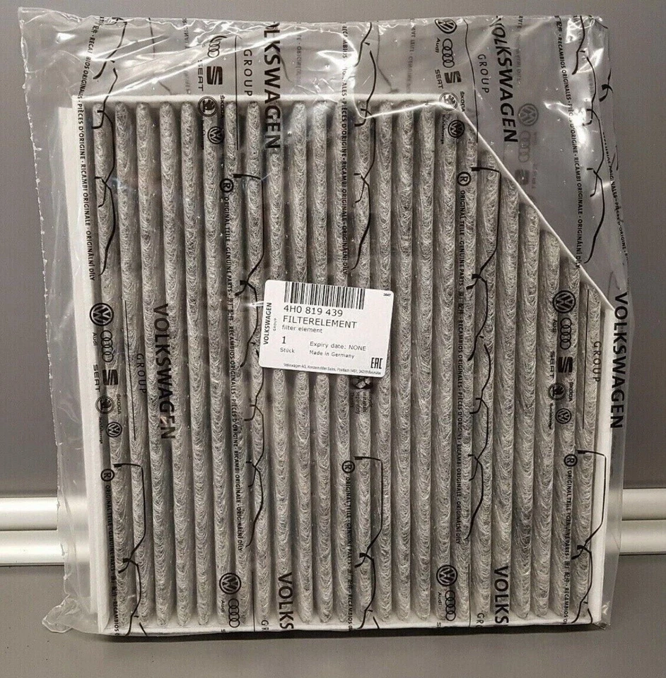 ORIGINAL Audi Innenraumfilter Aktivkohlefilter A7 A6 (C7) (4G) A8 (4H) 4H0819439 - Bild 1 von 1