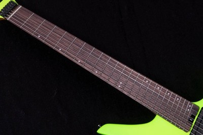 Electric Guitar HEX Guitars Z507 S/NGN Neon Green Headless 7