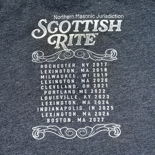 Freemason’s Annual Session 2021 XXL Masonic T-Shirt Scottish Rites - Picture 9 of 9